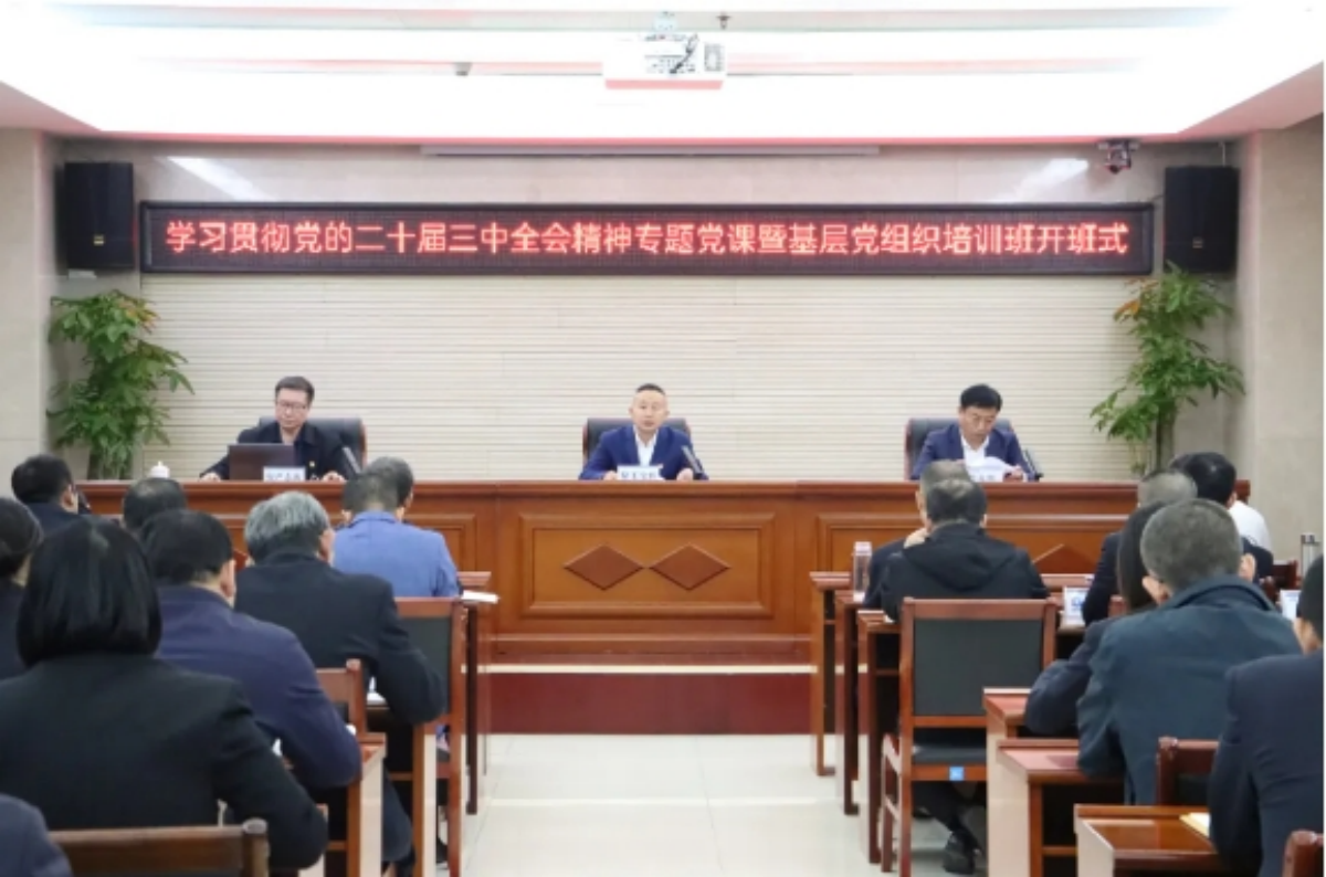 沧州港务集团 沧州港口集团组织开展学习贯彻党的二十届三中全会精神专题党课暨基层党组织培训班开班式活动